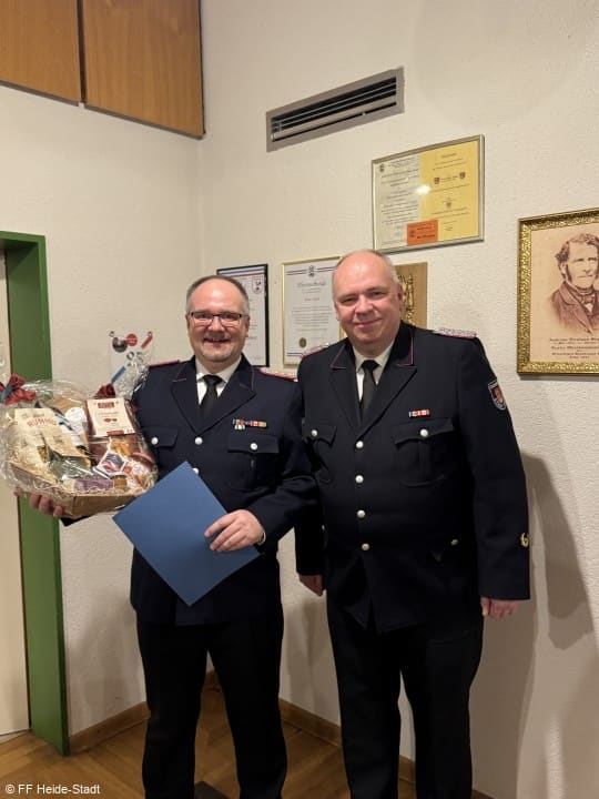 Ehrung für 40 Jahre Mitgliedschaft in einer Feuerwehr
